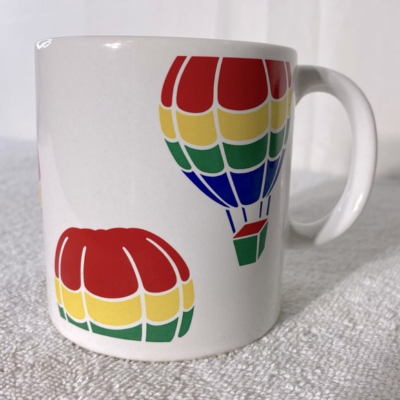 Vintage FTD Especially For You Rainbow Hot Air Balloon Ceramic Collectible Mug - Picture 1 of 9